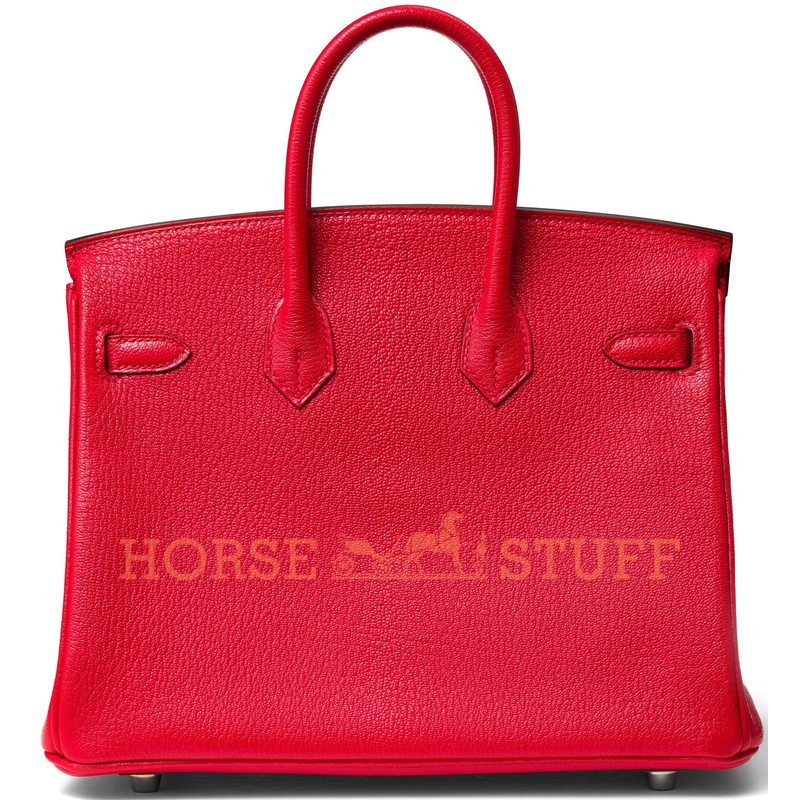 Hermès Birkin 25 Special Order HSS Verso Rouge de Coeur / Lime Chèvre GHW