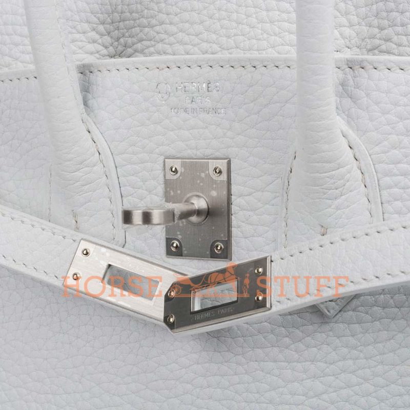 Hermès Birkin 25 Special Order HSS White Clemence BPHW