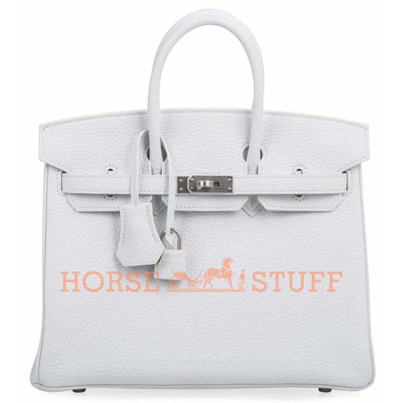 Hermès Birkin 25 Special Order HSS White Clemence BPHW