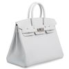 Hermès Birkin 25 Special Order HSS White Clemence BPHW