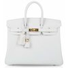 Hermès Birkin 25 Special Order HSS White Clemence GHW