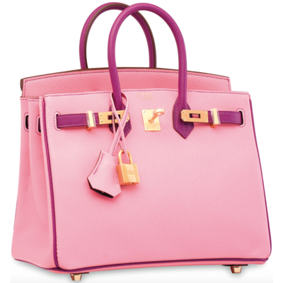 Hermès Birkin 25 Special Order HSS Rose Confetti / Anemone Epsom BGHW