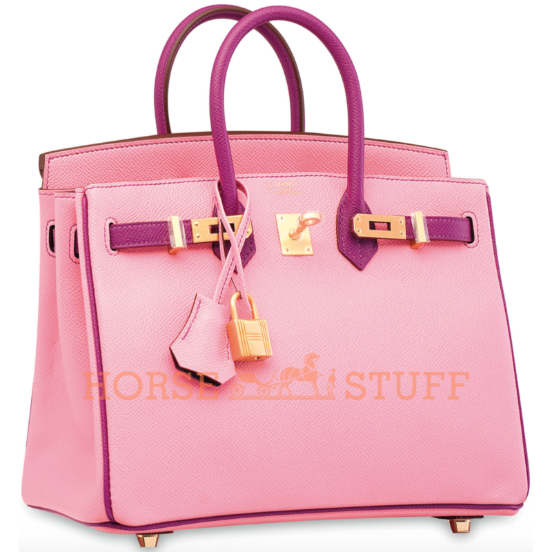 Hermès Birkin 25 Special Order HSS Rose Confetti / Anemone Epsom BGHW