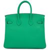 Hermès Birkin 25 Verso Vert Vertigo / Blue Azur Novillo PHW