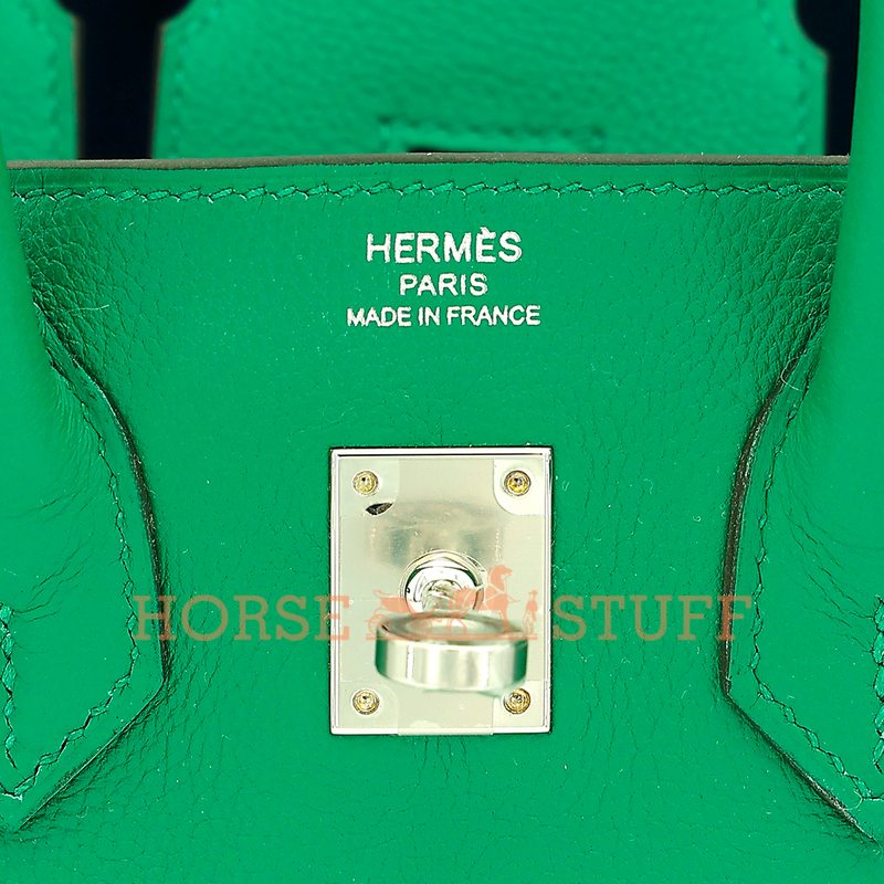 Hermès Birkin 25 Verso Vert Vertigo / Blue Azur Novillo PHW