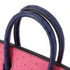 Hermès Birkin 25 Special Order HSS Rose Tyrien / Blue Iris Ostrich GHW