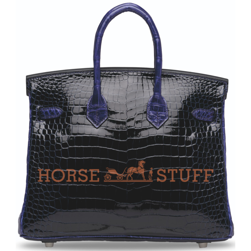 Hermès Birkin 25 Special Order HSS Blue Marine / Blue Electrique Lisse Crocodile Porosus BPHW