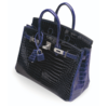 Hermès Birkin 25 Special Order HSS Blue Marine / Blue Electrique Lisse Crocodile Porosus BPHW