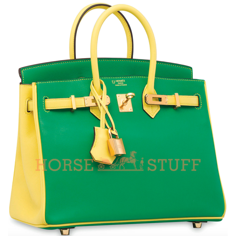 Hermès Birkin 25 Special Order HSS Bamboui / Souffre Swift GHW