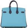 Hermès Birkin 25 Special Order HSS Blue de Nord / Blue Nuit Togo Permabrass