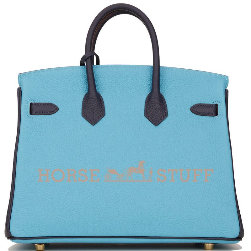 Hermès Birkin 25 Special Order HSS Blue de Nord / Blue Nuit Togo Permabrass