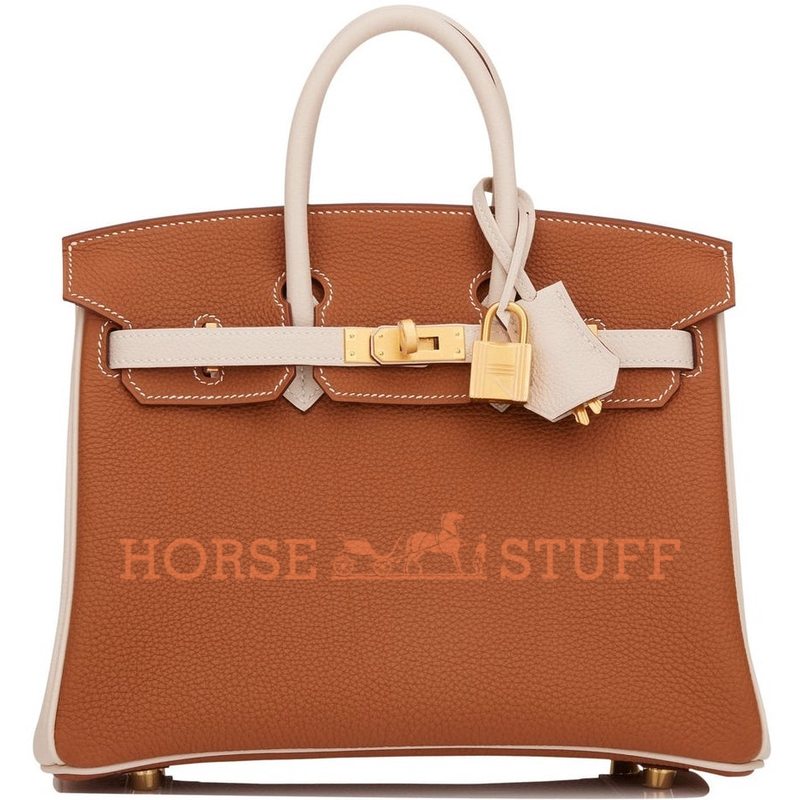 Hermès Birkin 25 Special Order HSS Gold / Nata Togo BGHW