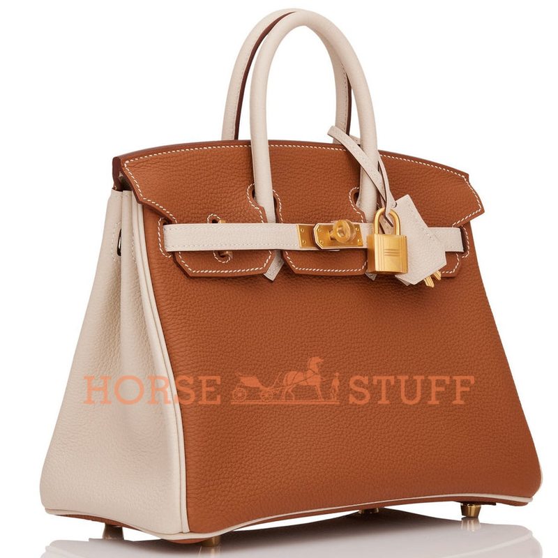 Hermès Birkin 25 Special Order HSS Gold / Nata Togo BGHW