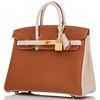 Hermès Birkin 25 Special Order HSS Gold / Nata Togo BGHW