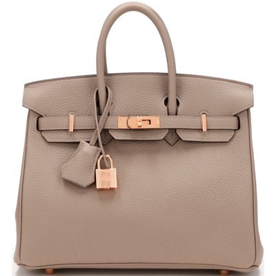 Hermès Birkin 25 Special Order HSS Verso Gris Asphalt / Gris Perle Togo RGHW