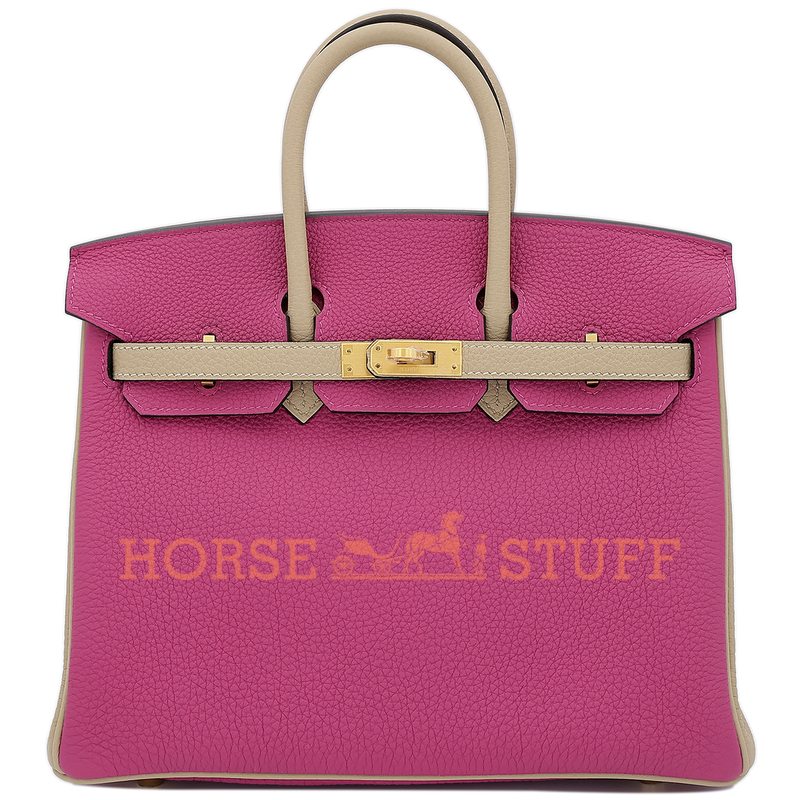 Hermès Birkin 25 Special Order HSS Rose Pourpre / Trench Togo BGHW