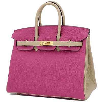 Hermès Birkin 25 Special Order HSS Rose Pourpre / Trench Togo BGHW