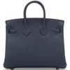 Hermès Birkin 25 Special Order HSS Verso Blue Nuit / Rouge Grenat Togo GHW