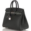 Hermès Birkin 25 Limited Edition Tricolor Black / Vert Amande / Vert Mangrove Epsom PHW