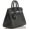 Hermès Birkin 25 Limited Edition Tricolor Black / Vert Amande / Vert Mangrove Epsom PHW