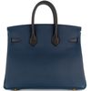 Hermès Birkin 25 Limited Edition Tricolor Bleu de Prusse / Indigo / Black Epsom GHW