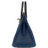 Hermès Birkin 25 Limited Edition Tricolor Bleu de Prusse / Indigo / Black Epsom GHW