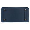 Hermès Birkin 25 Limited Edition Tricolor Bleu de Prusse / Indigo / Black Epsom GHW
