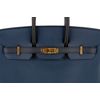 Hermès Birkin 25 Limited Edition Tricolor Bleu de Prusse / Indigo / Black Epsom GHW