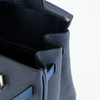 Hermès Birkin 25 Limited Edition Tricolor Blue Tie / Gris Pantin / Blue Abysse Epsom PHW