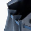 Hermès Birkin 25 Limited Edition Tricolor Blue Tie / Gris Pantin / Blue Abysse Epsom PHW