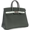 Hermès Birkin 25 Limited Edition Tricolor Vert Fonce / Ardoise / Vert Peppermint Epsom PHW