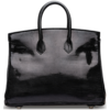 Hermès Birkin 25 Black Shiny Niloticus Lizard PHW