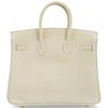 Hermès Birkin 25 Blanc Casse Shiny Niloticus Lizard GHW