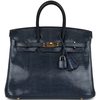HERMÈS BIRKIN 25 Blue de Malte Shiny Niloticus Lizard GHW