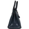 HERMÈS BIRKIN 25 Blue de Malte Shiny Niloticus Lizard GHW