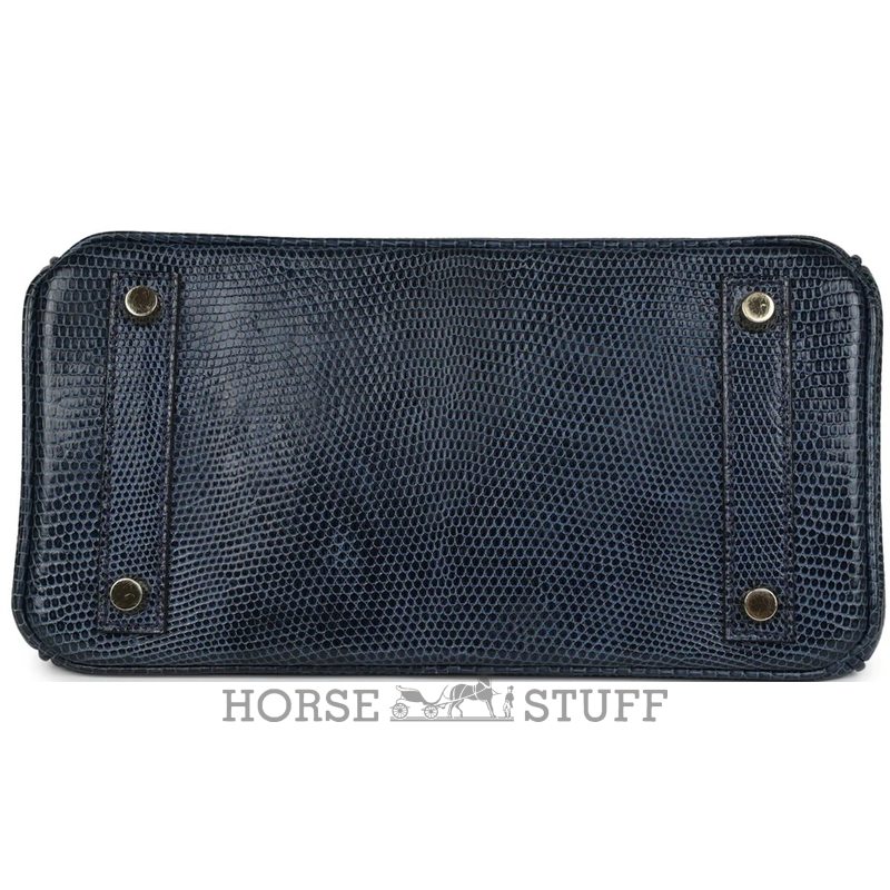 HERMÈS BIRKIN 25 Blue de Malte Shiny Niloticus Lizard GHW