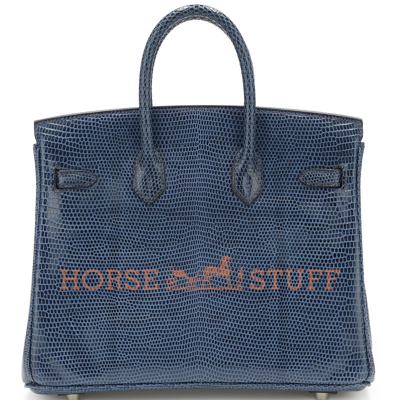 Hermès Birkin 25 Blue de Malte Shiny Niloticus Lizard PHW