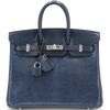 Hermès Birkin 25 Blue de Malte Shiny Niloticus Lizard PHW