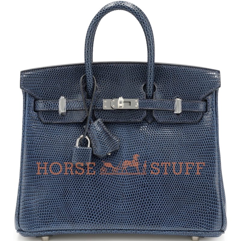 Hermès Birkin 25 Blue de Malte Shiny Niloticus Lizard PHW