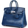 HERMÈS BIRKIN 25 Blue Sapphire Shiny Niloticus Lizard PHW