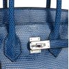 HERMÈS BIRKIN 25 Blue Sapphire Shiny Niloticus Lizard PHW