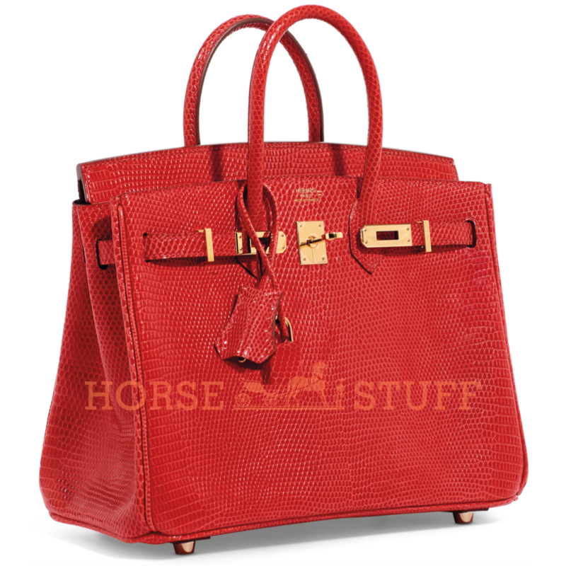 Hermès Birkin 25 Braise Shiny Niloticus Lizard GHW