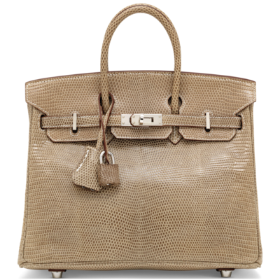 Hermès Birkin 25 Ficelle Shiny Niloticus Lizard PHW