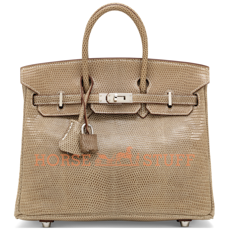 Hermès Birkin 25 Ficelle Shiny Niloticus Lizard PHW