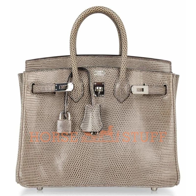 Hermès Birkin 25 Gris Agate Niloticus Lizard PHW