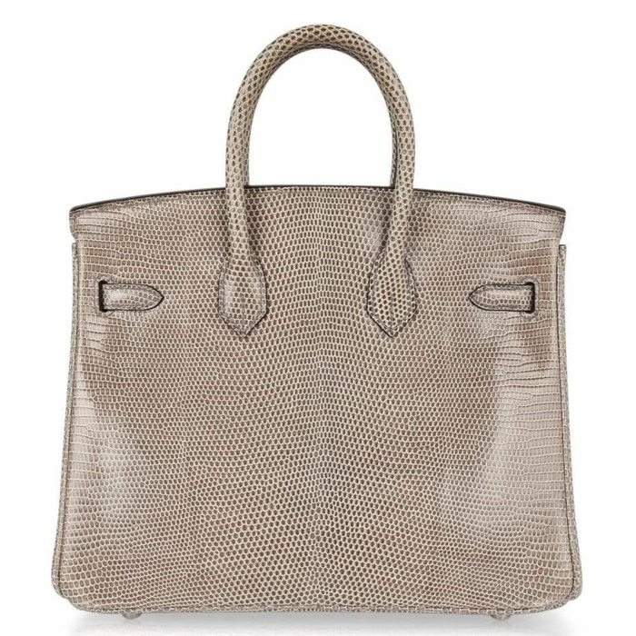 Hermes Limited Edition Vert Anis Niloticus Lizard Birkin 25 Phw