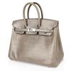 Hermès Birkin 25 Gris Agate Niloticus Lizard PHW