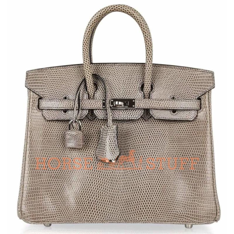 Hermès Birkin 25 Gris Agate Niloticus Lizard PHW