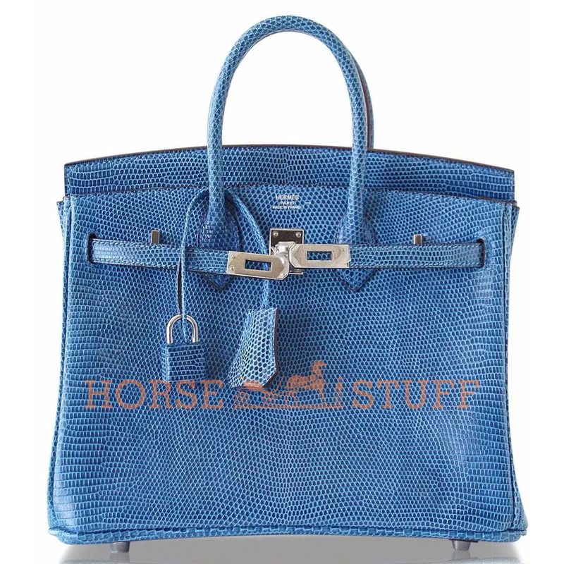 Hermès Birkin 25 Mykonos Niloticus Lizard PHW