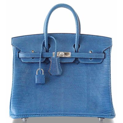 Hermès Birkin 25 Mykonos Niloticus Lizard PHW